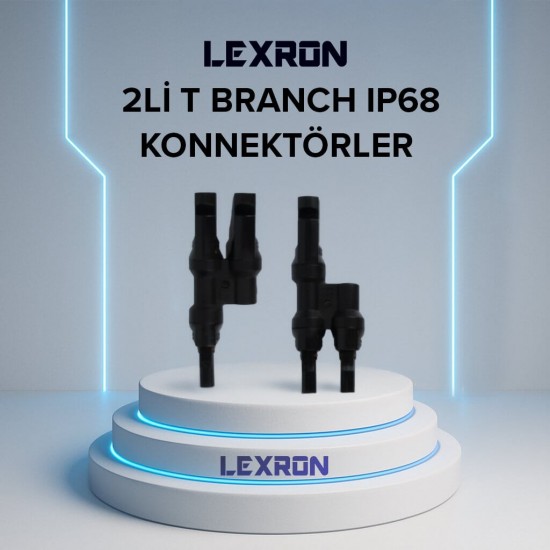 Lexron 2'li T Branch lexron-2li-t-branch-solar-panel-konnektoru